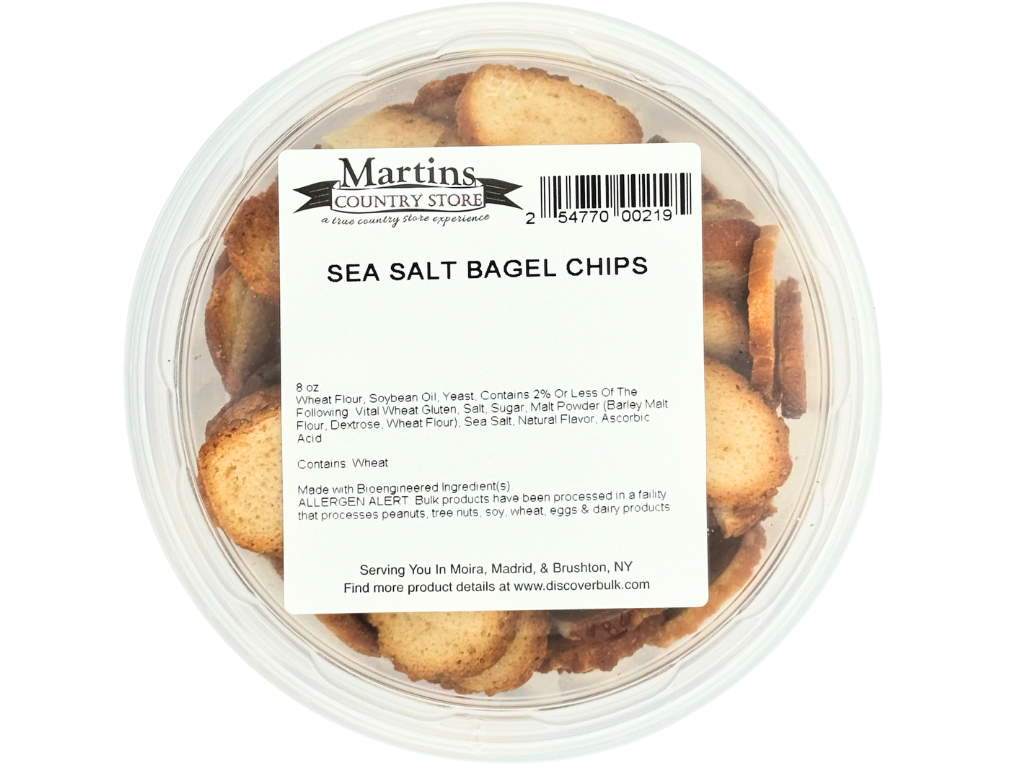 SEA SALT BAGEL CHIPS 8oz