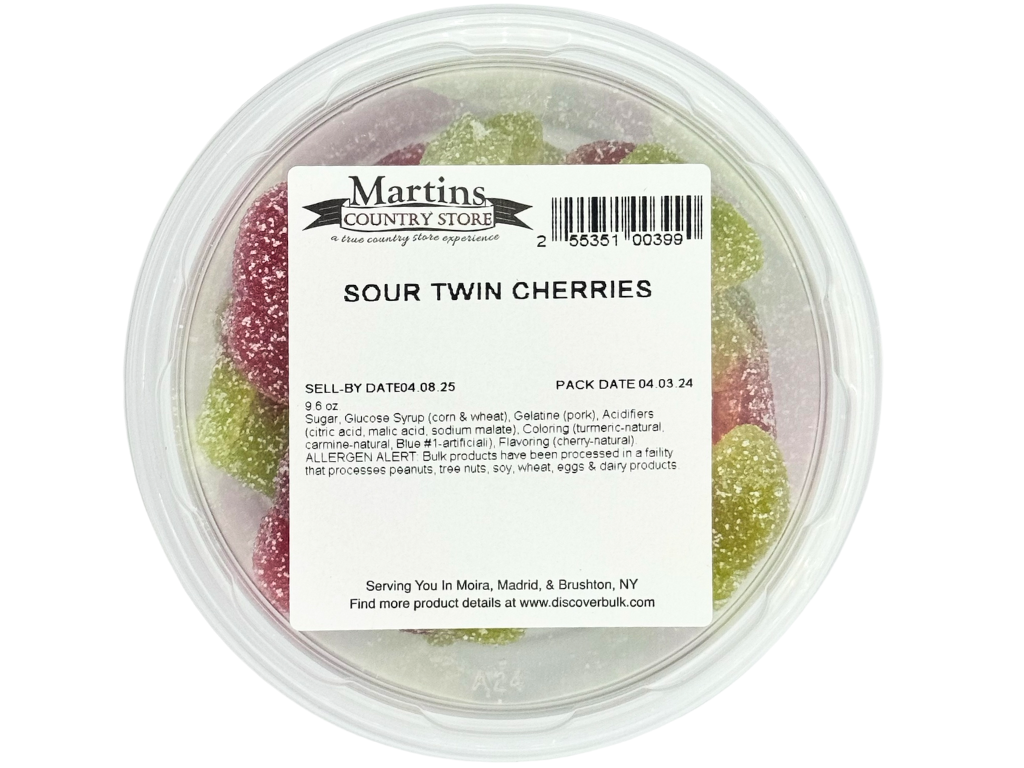 TWIN CHERRY SOUR GUMMY 9.6oz