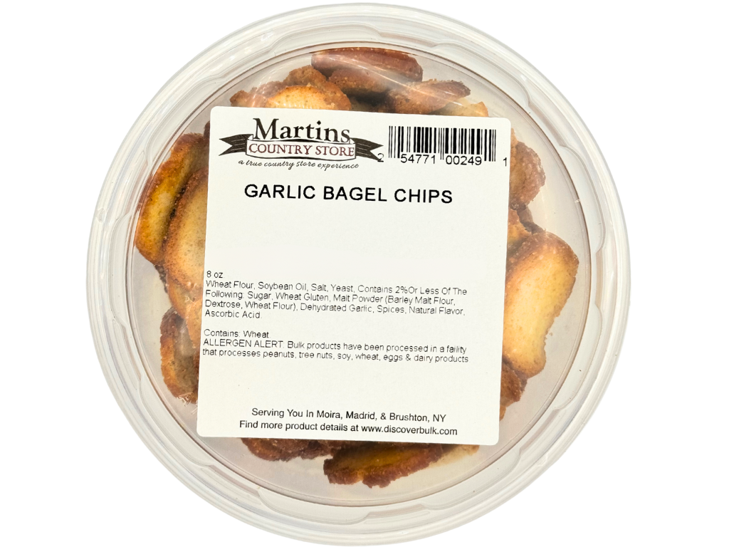 GARLIC BAGEL CHIPS, 6.4oz