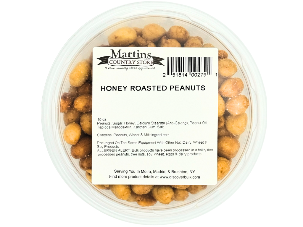 HONEY ROASTED PEANUTS 10oz