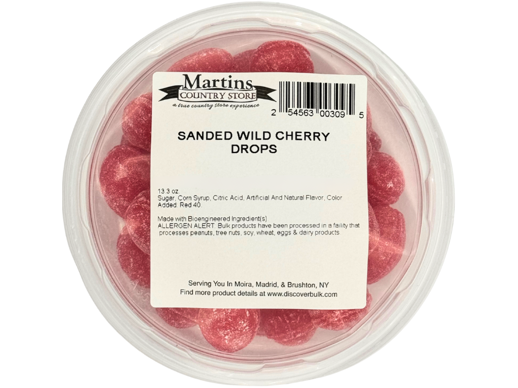 SANDED WILD CHERRY DROPS 13.3oz