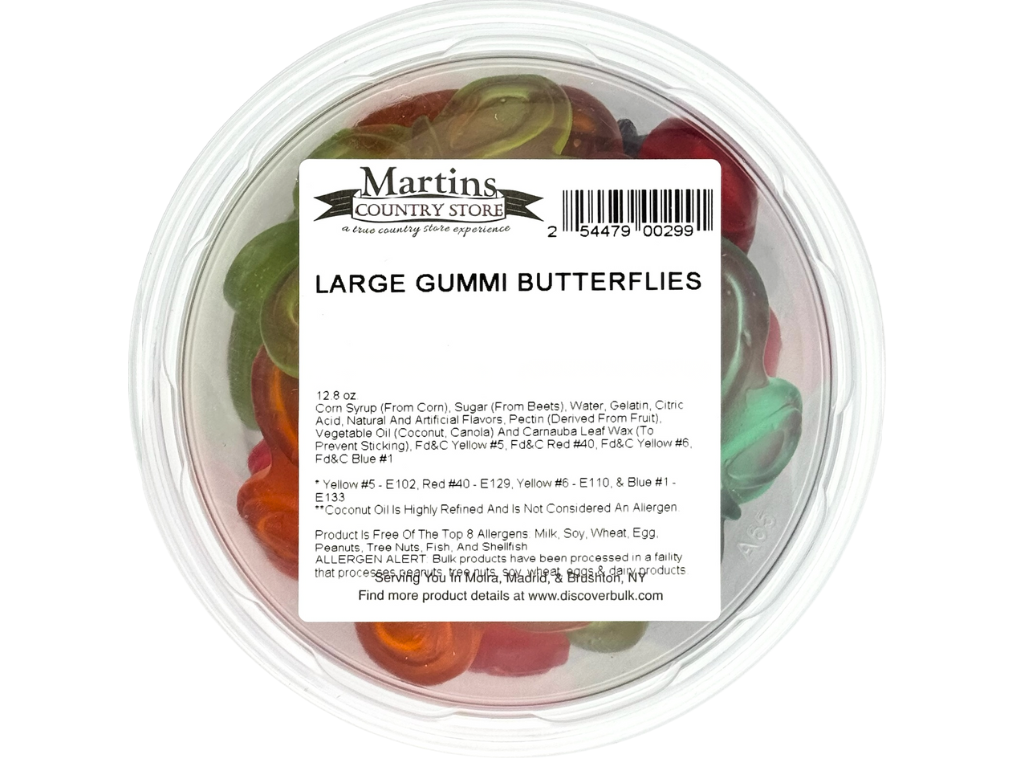 LARGE GUMMI BUTTERFLIES 12.8oz