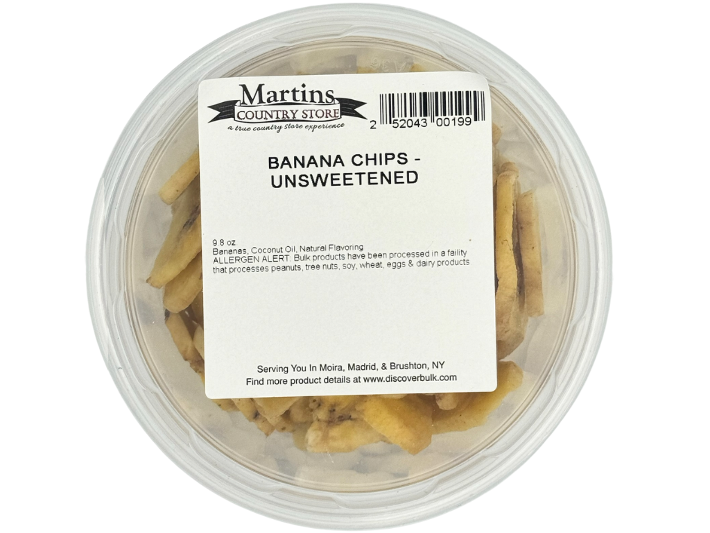 UNSWEETENED BANANA CHIPS 9.8oz