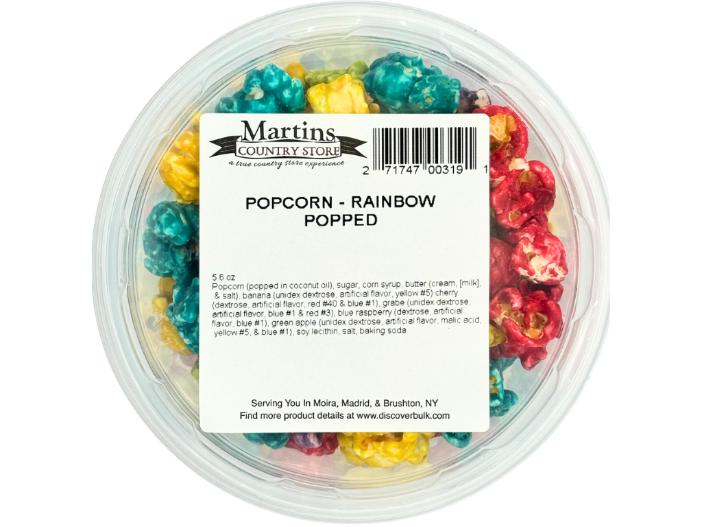 RAINBOW COATED POPCORN 5.6oz