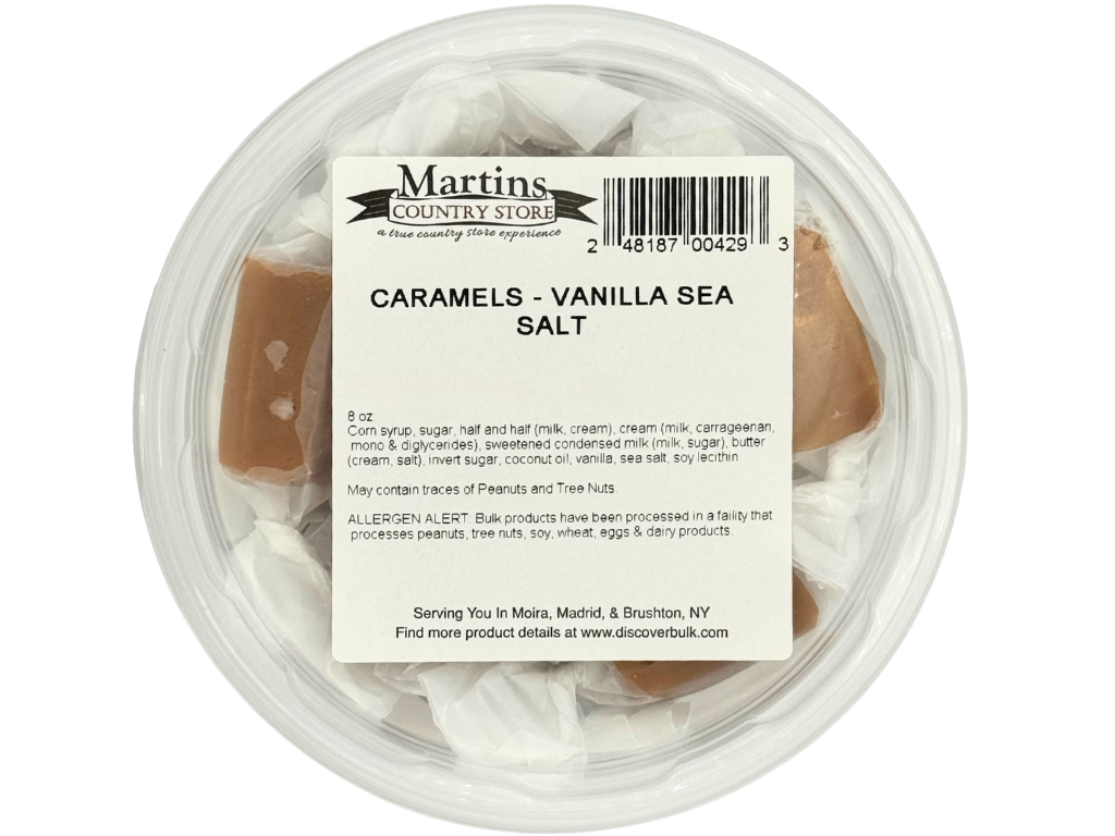 VANILLA SEA SALT CARAMELS 8oz