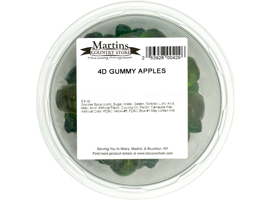 4D GUMMY APPLES 9.6oz