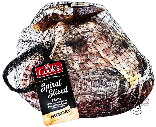 Spiral Sliced Smoked Honey Ham w/Glaze (Fully Cooked) 10.5lbs, $1.90/lb