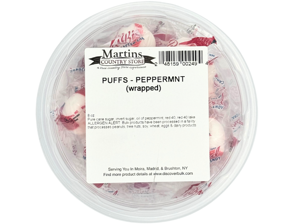 WRAPPED PEPPERMINT PUFFS 8oz