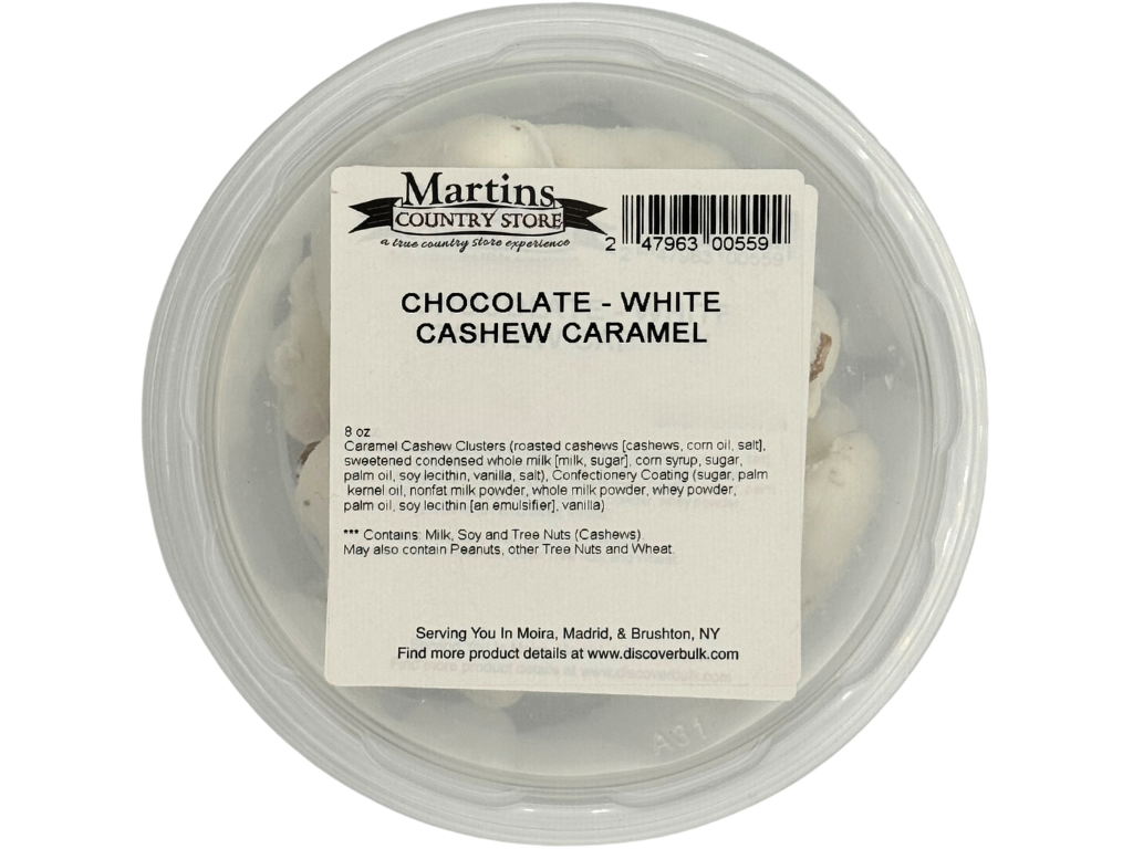 WHITE CHOCOLATE CASHEW CARAMEL 8oz