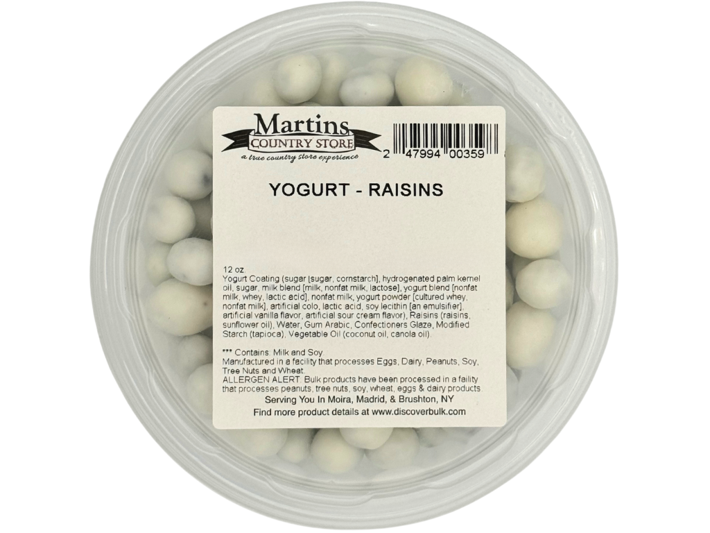 YOGURT RAISINS 12 oz.