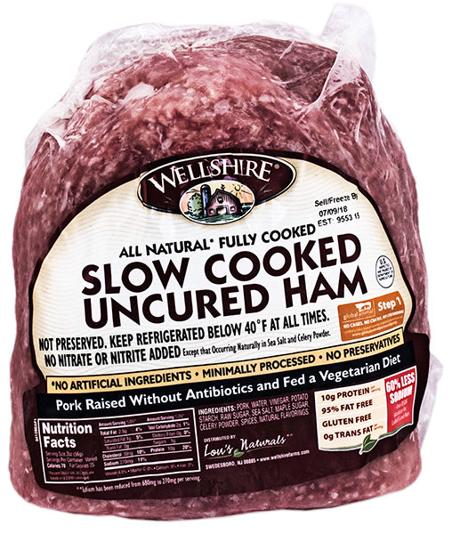 Wellshire Farms Slow Cooked Uncured Ham 3/5# ($1.33/lb)
