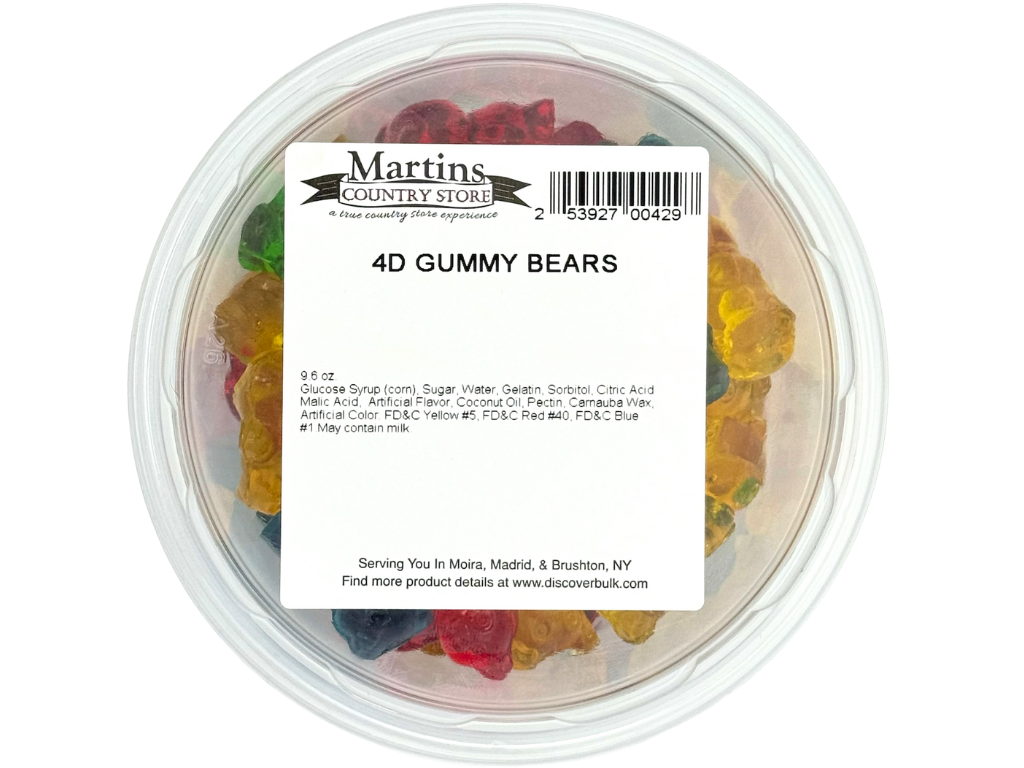 4D GUMMY BEARS 9.6oz