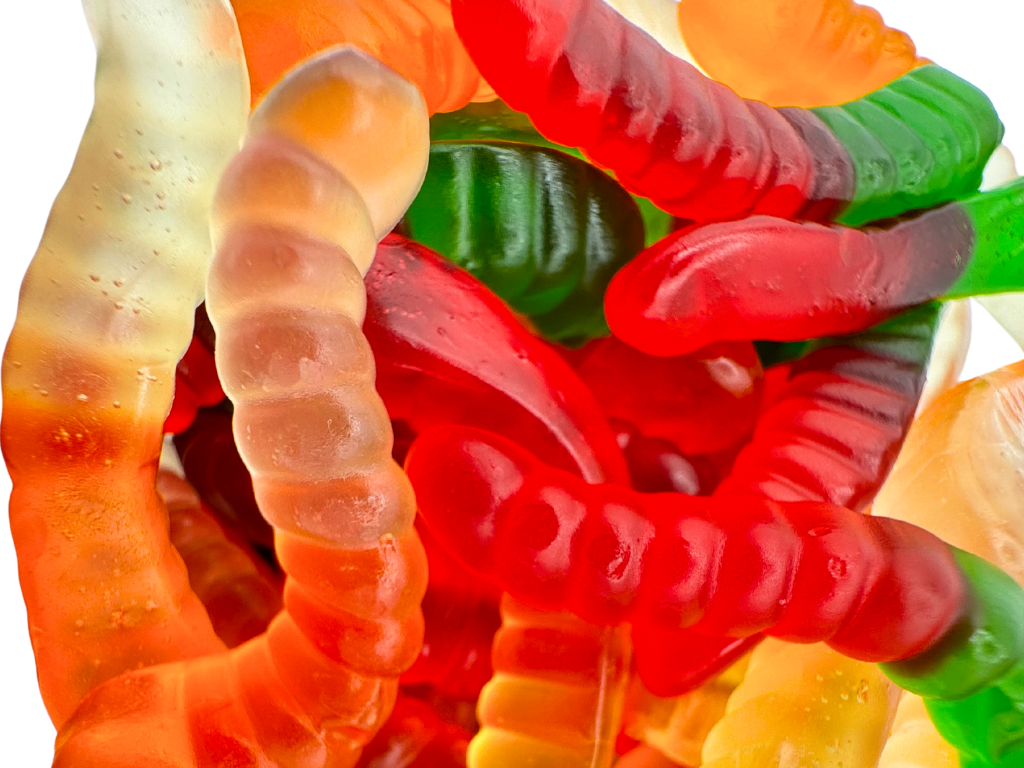 MINI WILD FRUIT GUMMY WORMS 11.8oz