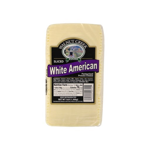 Sliced American Cheese 3lb, 3.66/lb