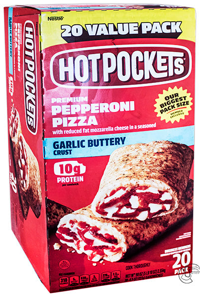 Hot Pocket Pepperoni Pizza Garlic Butter Crust 20pk