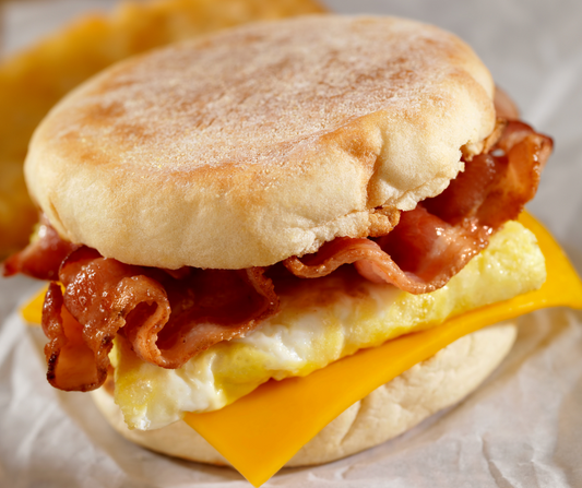 Bacon/Egg/Cheese Biscuit Sandwich, 12 units, $1.25ea