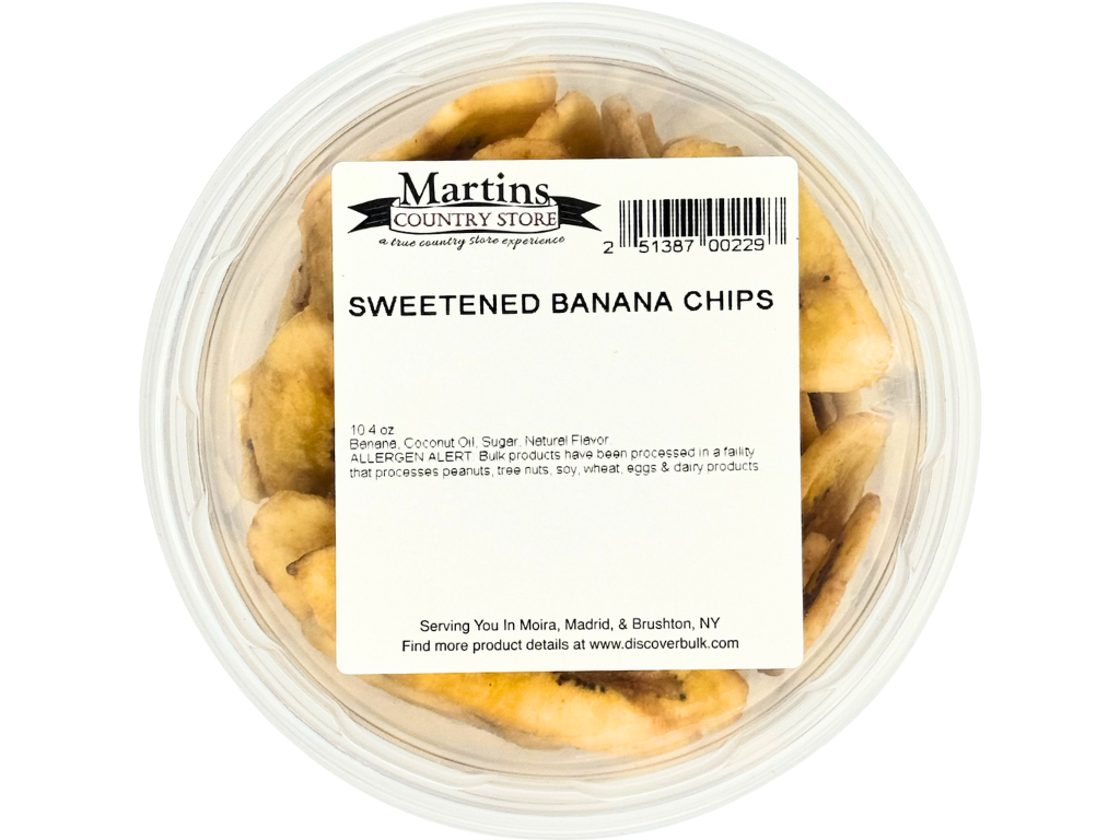 SWEETENED BANANA CHIPS 10.4oz