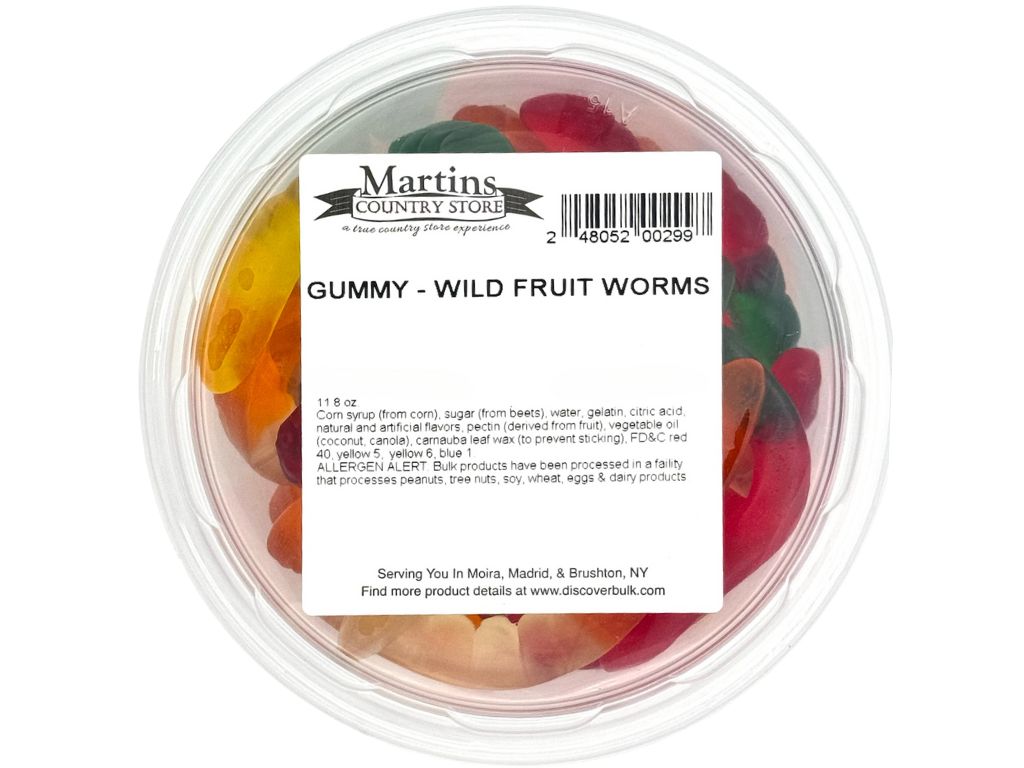 WILD FRUIT GUMMY WORMS 11.8oz