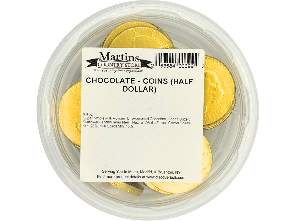 CHOCOLATE HALF DOLLAR COINS 6.4oz