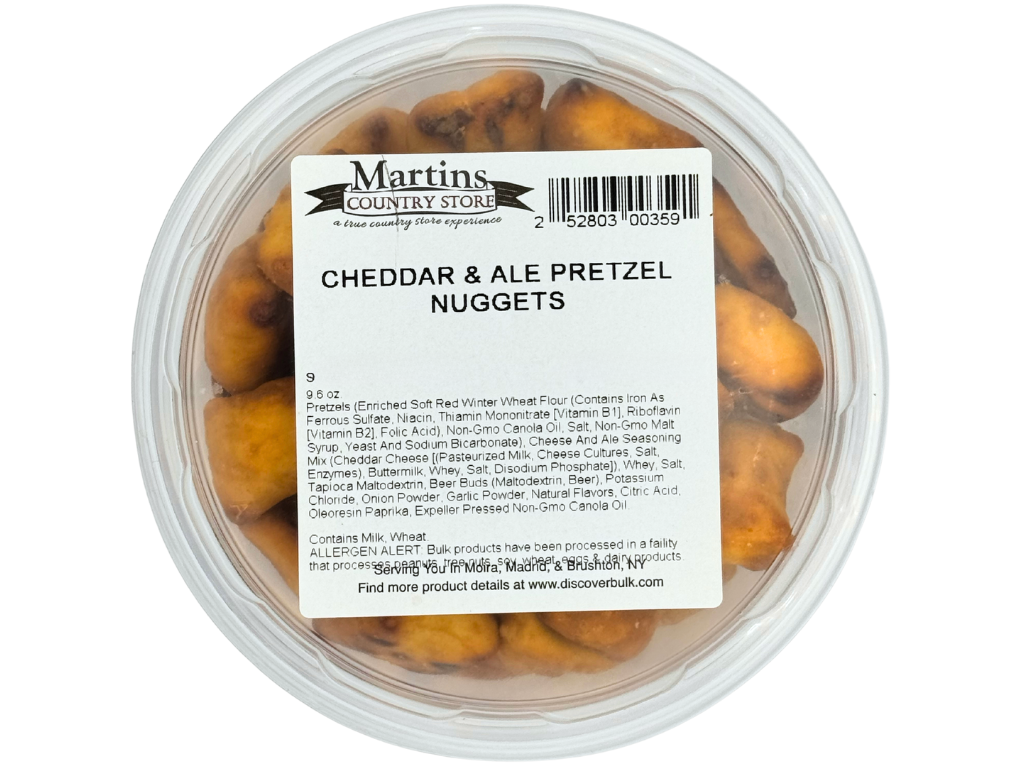 CHEDDAR & ALE PRETZELS 9.6oz