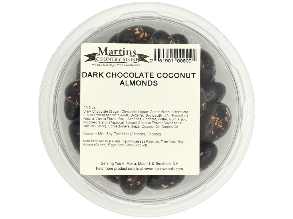 DARK CHOCOLATE COCONUT ALMONDS 10.9oz