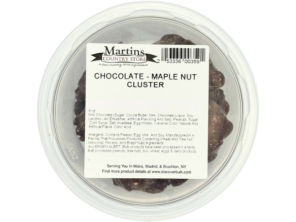 CHOCOLATE MAPLE NUT CLUSTER 8oz