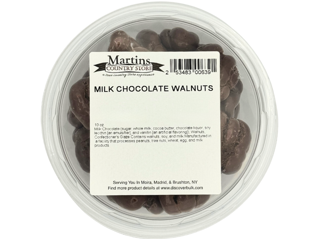 MILK CHOCOLATE WALNUTS 10oz