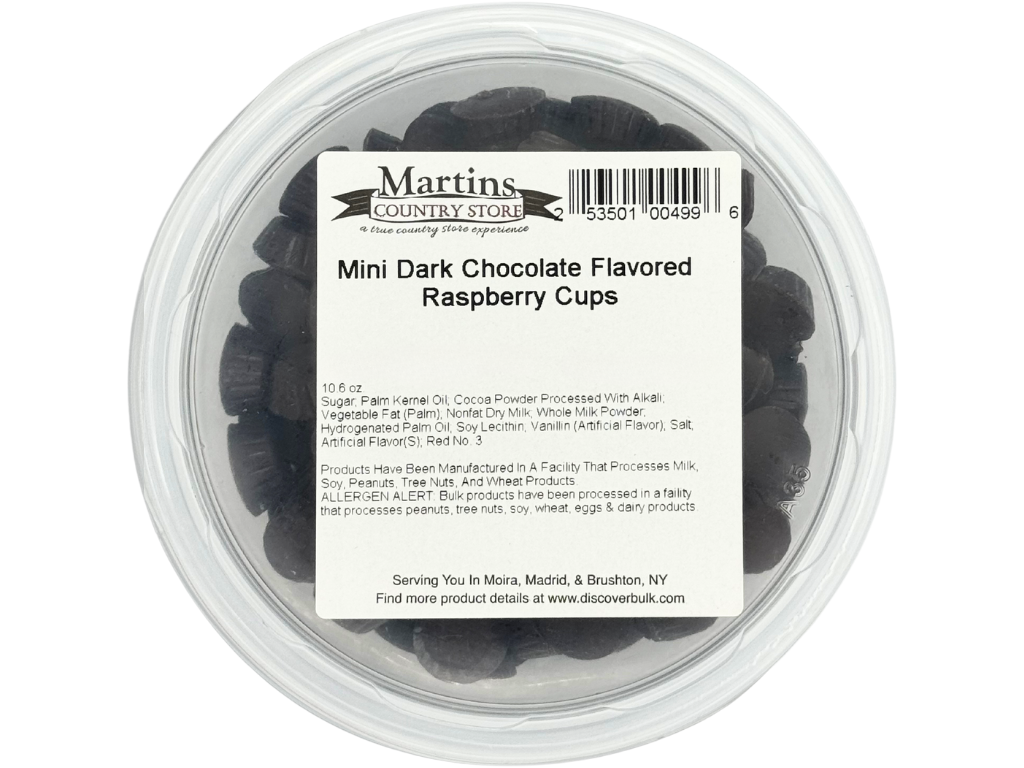 DARK CHOCOLATE MINI RASPBERRY CUPS 10.oz