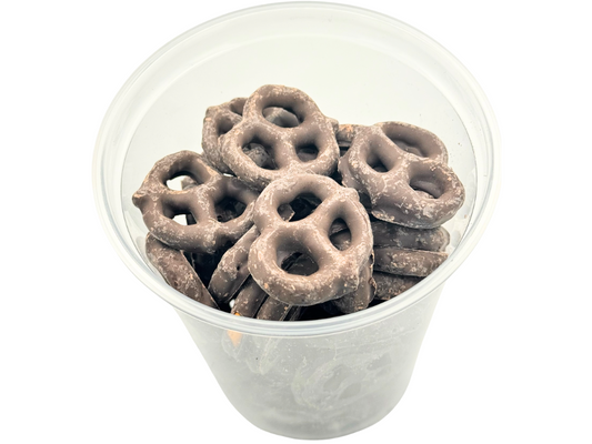 DARK CHOCOLATE PRETZELS 9.6oz