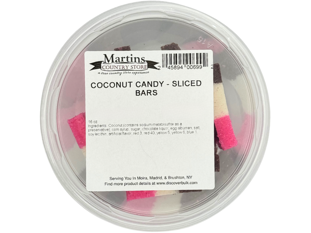 SLICED COCONUT BARS 16oz