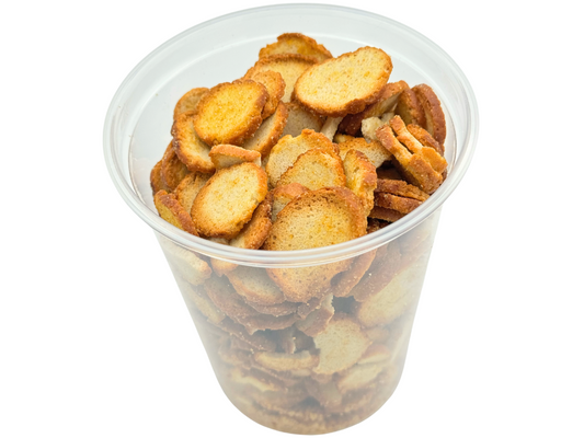 GARLIC BAGEL CHIPS, 6.4oz