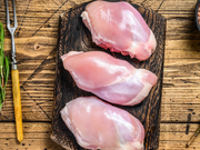 CHICKEN THIGHS BONELESS/SKINLESS 40lbs, $3.25/lb