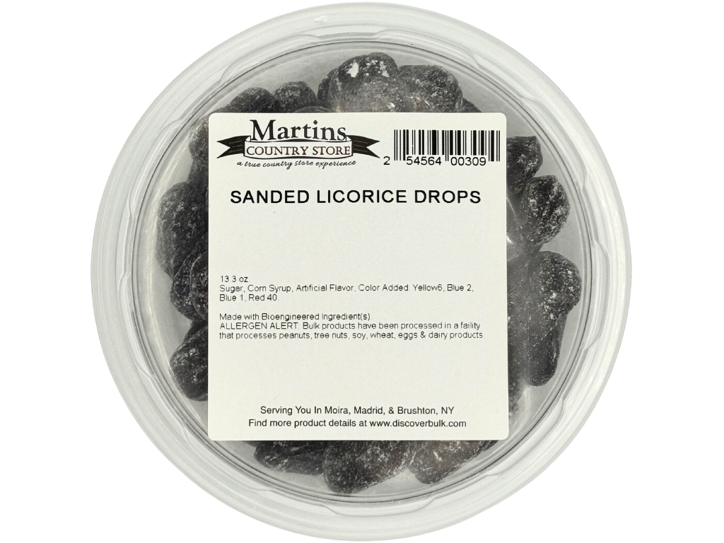 SANDED LICORICE DROPS 13.3oz